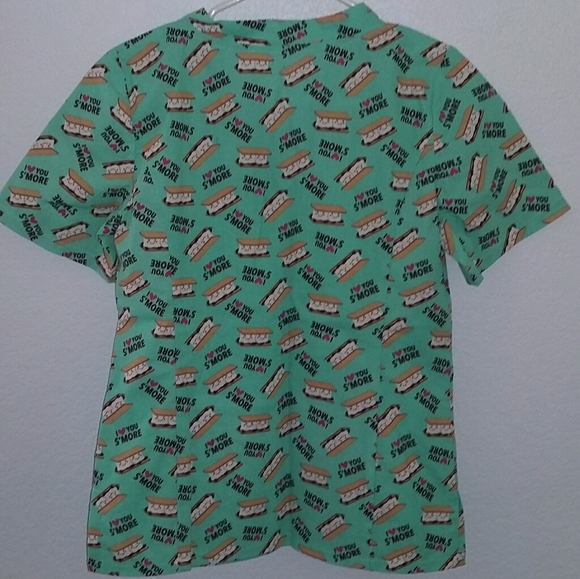 Custom made brand new xs scrub top - Picture 2 of 4